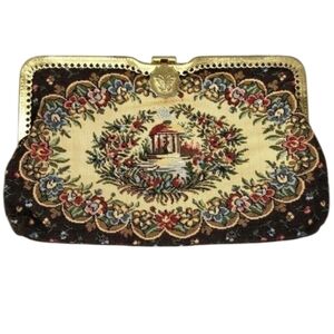Vintage French Floral Style Clutch
